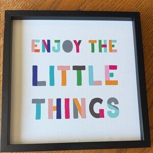 Colorful Wall Art with Inspirational Quote